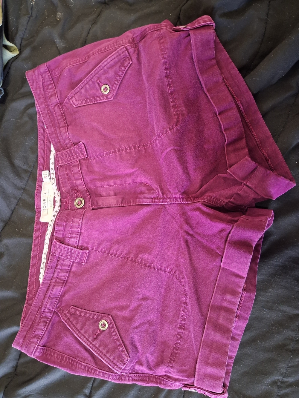 torrid Plum Cuffed Shorts